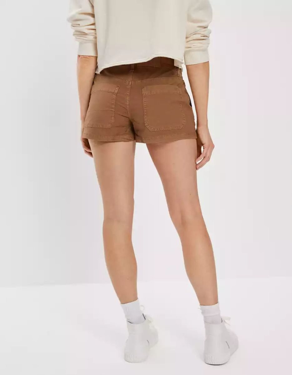 Shorts American Eagle AE Snappy Stretch Low-Rise Marron Femme | LWU-59716738